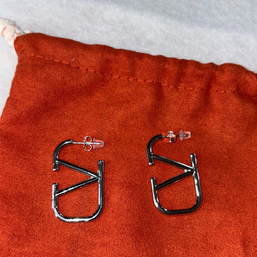 Silver earrings
